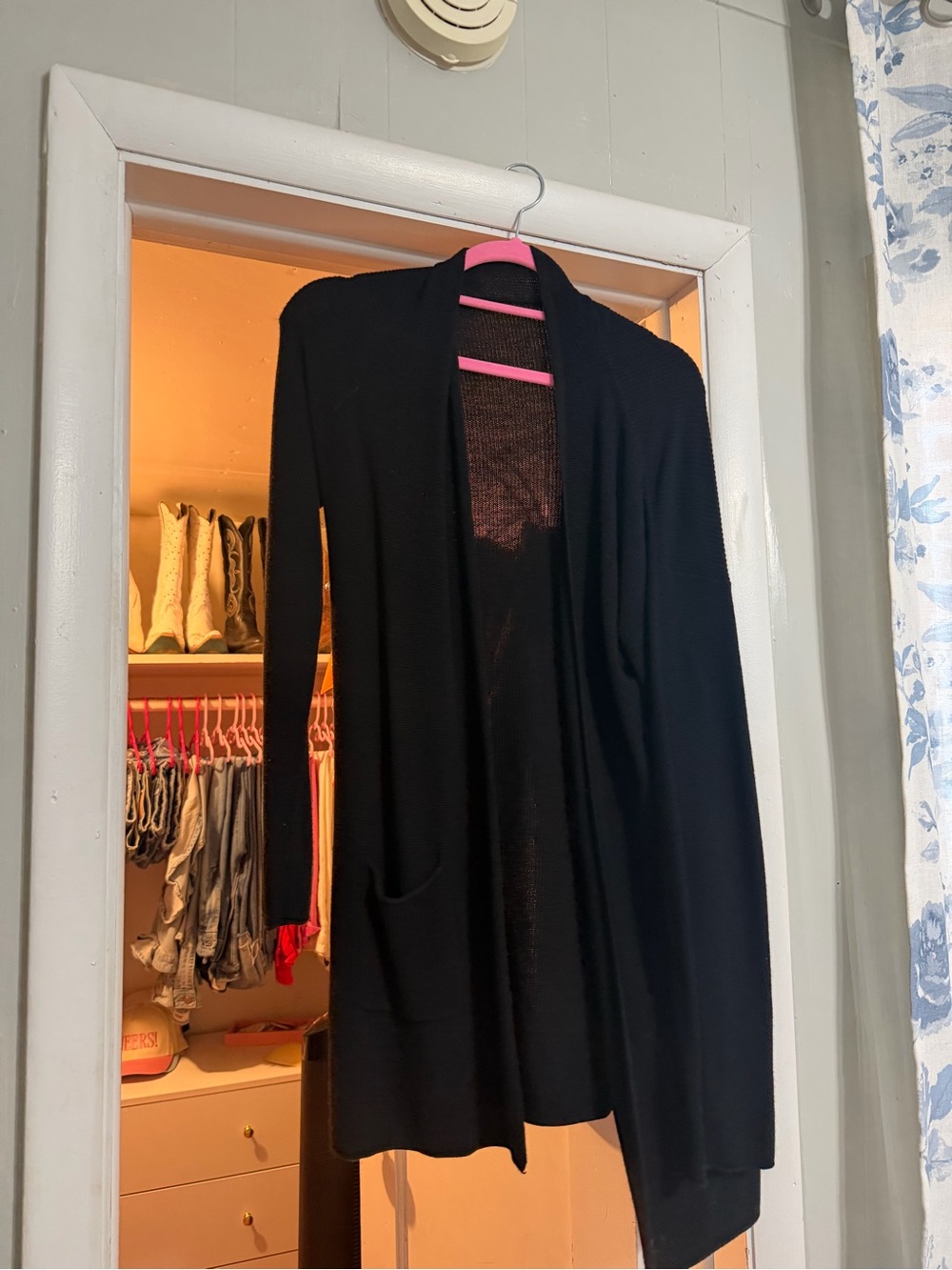 Philosophy Black Open-Front Women's Cardigan